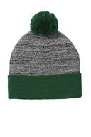 Sport-Tek<sup> &#174;</sup> Heather Pom Pom Beanie