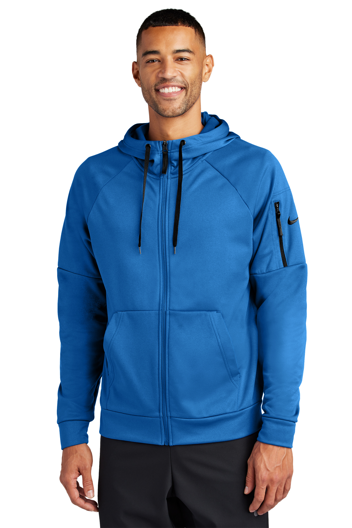 Nike Therma-FIT Pocket Full-Zip Fleece Hoodie | Product | SanMar