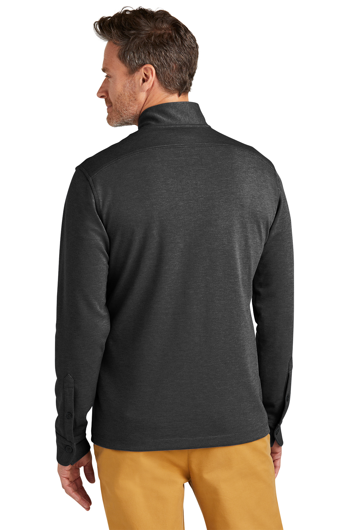 Brooks Brothers Mid-Layer Stretch 1/2-Button | Product | SanMar