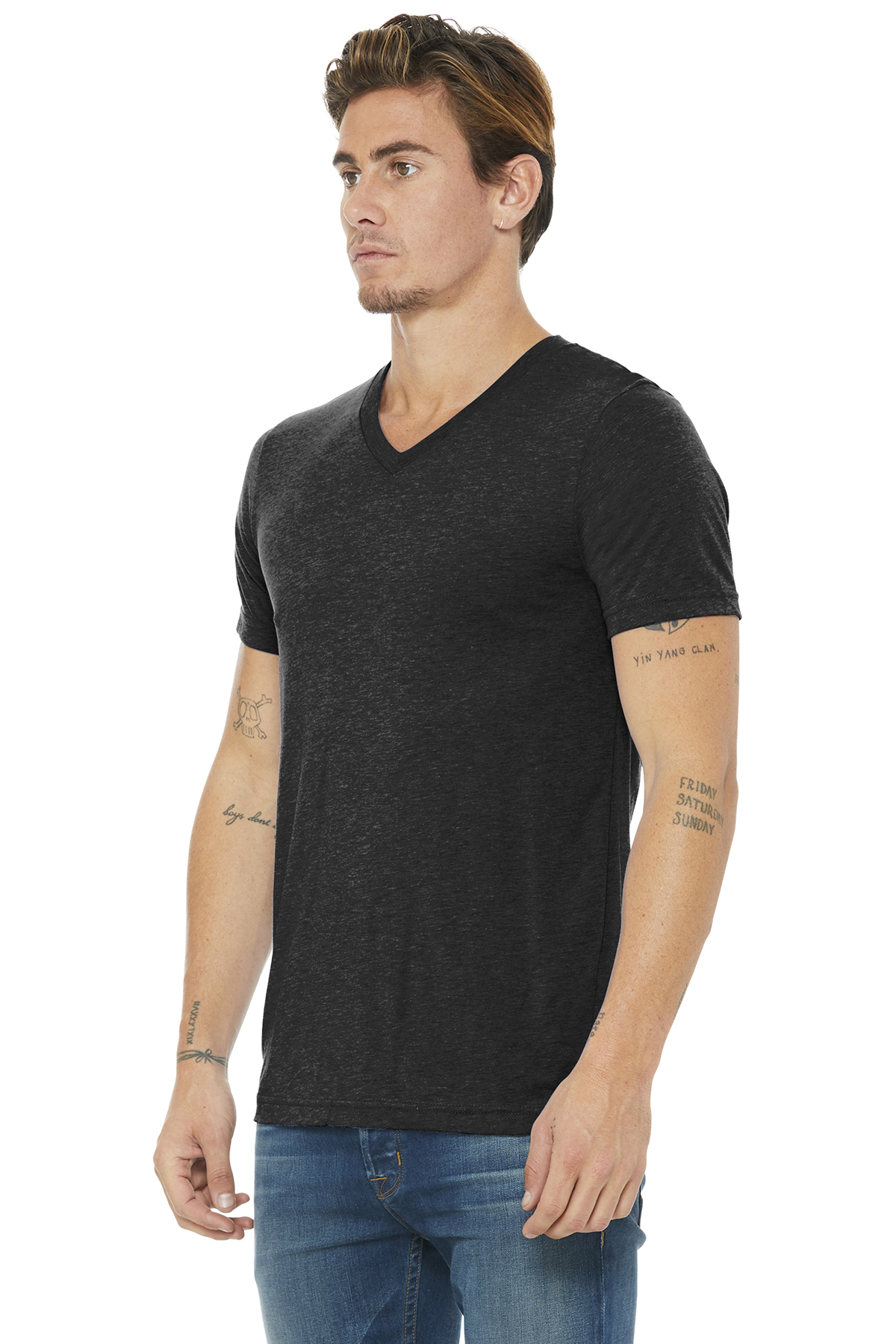 BELLA+CANVAS Unisex Triblend Short Sleeve V-Neck Tee | Product | SanMar