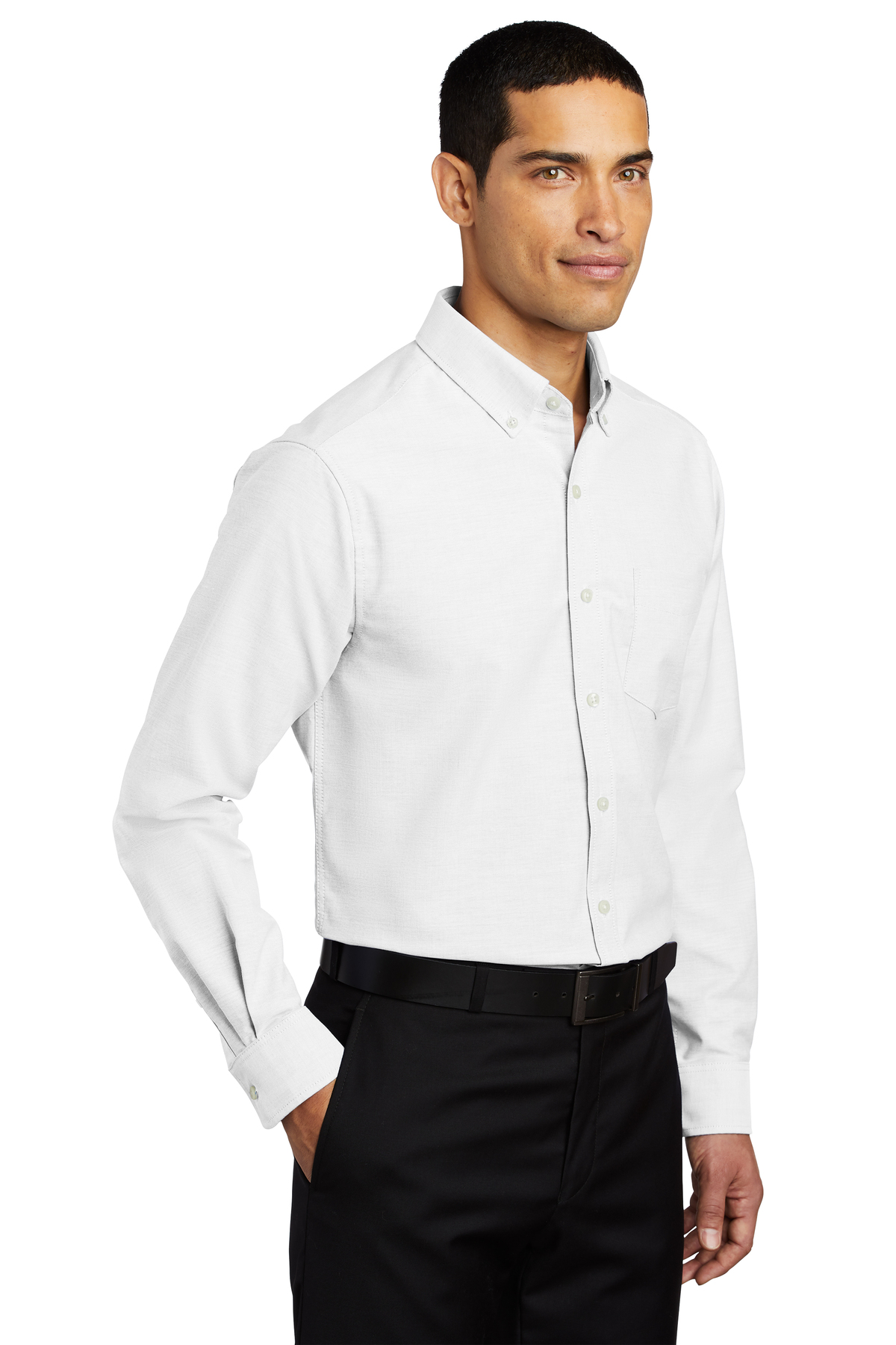 Port Authority Mens Short Sleeve SuperPro Button Down Oxford Shirt S659