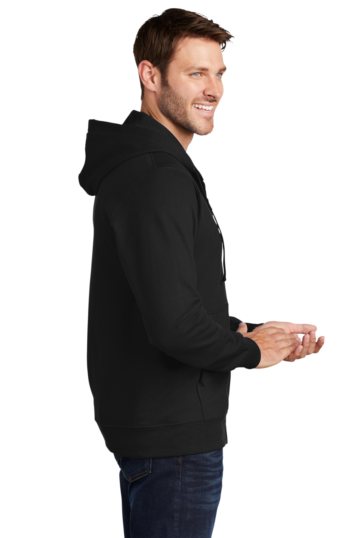 Port & Company ® Fan Favorite™ Fleece Full-Zip Hooded Sweatshirt ...