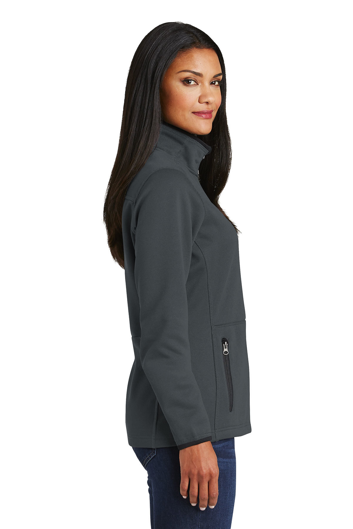 Port Authority Ladies Pique Fleece Jacket, Product