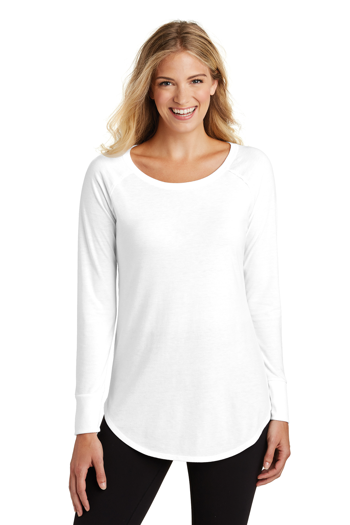District Women’s Perfect Tri Long Sleeve Tunic Tee | Product | District