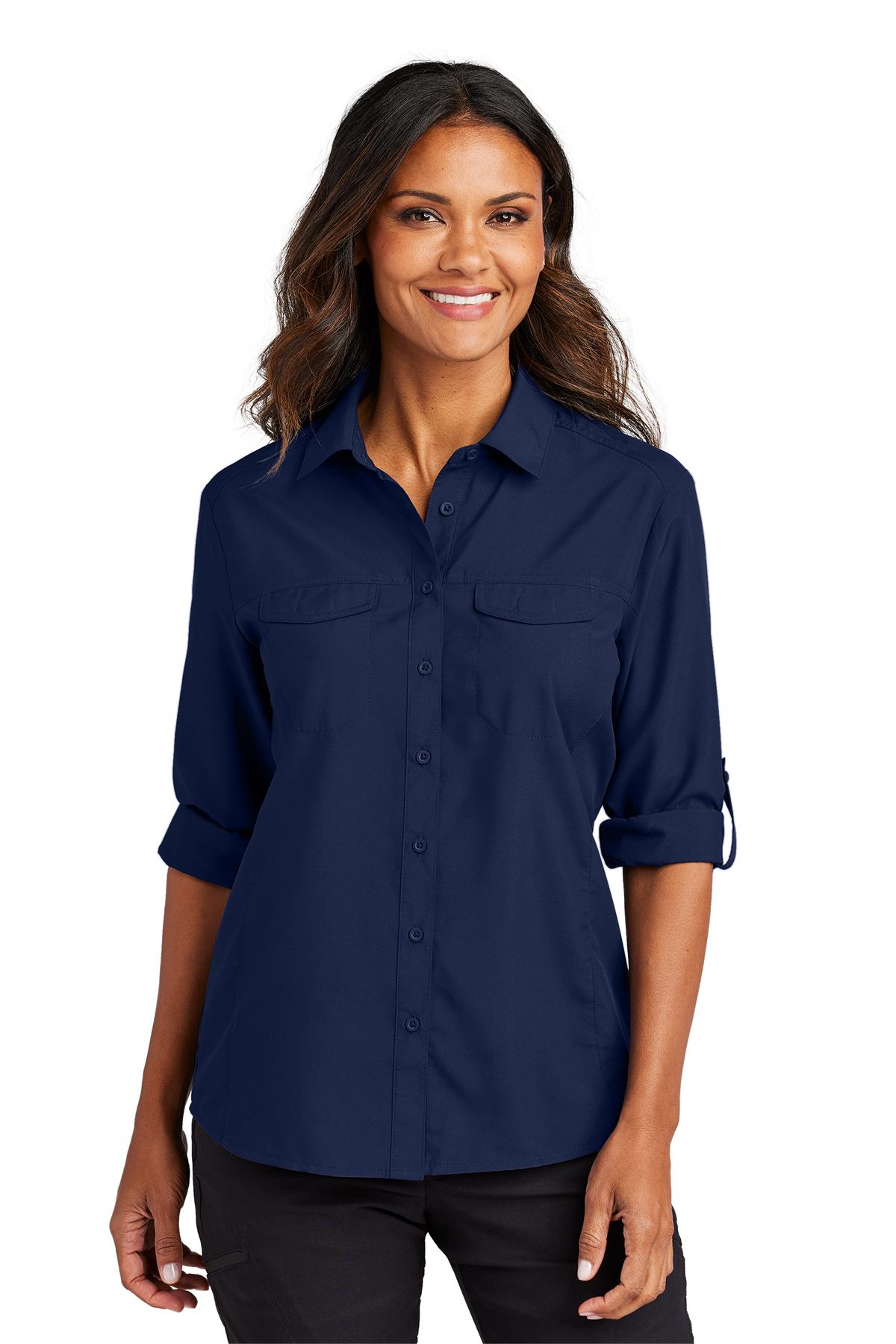 Port Authority Ladies Long Sleeve UV Daybreak Shirt | Product | Port ...