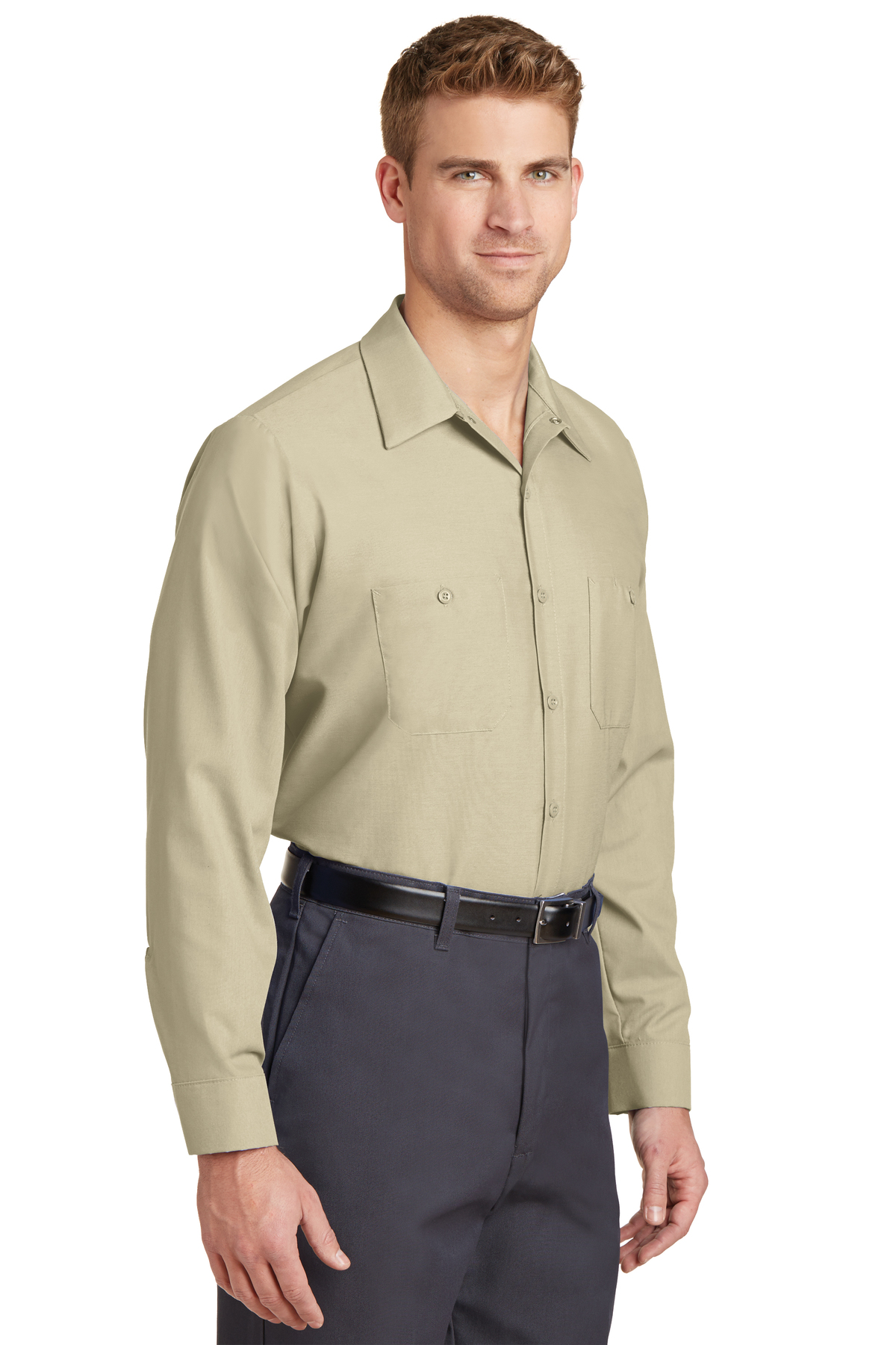 Red Kap Long Size, Long Sleeve Industrial Work Shirt | Product | SanMar