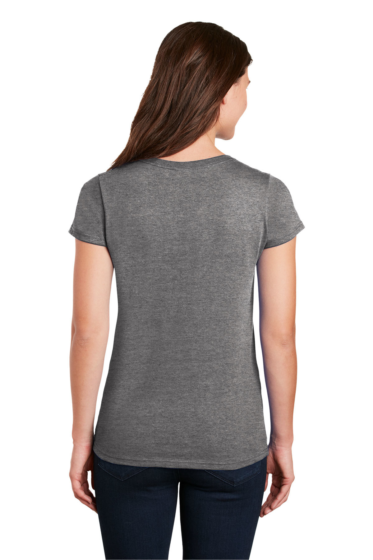 Gildan Ladies Heavy Cotton 100% Cotton V-Neck T-Shirt | Product | SanMar