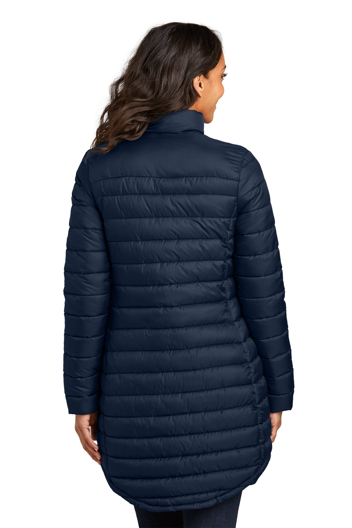 Port Authority Ladies Horizon Puffy Long Jacket Product Port