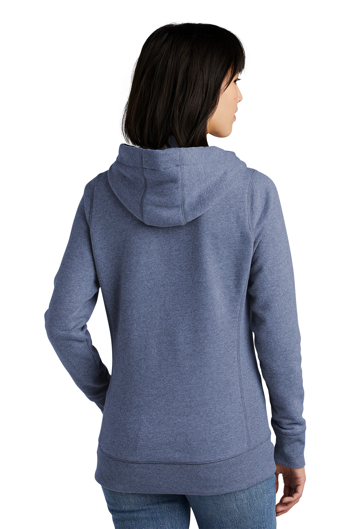 New Era Detroit Tigers Womens Navy Blue Burnout Wash Hooded Sweatshirt