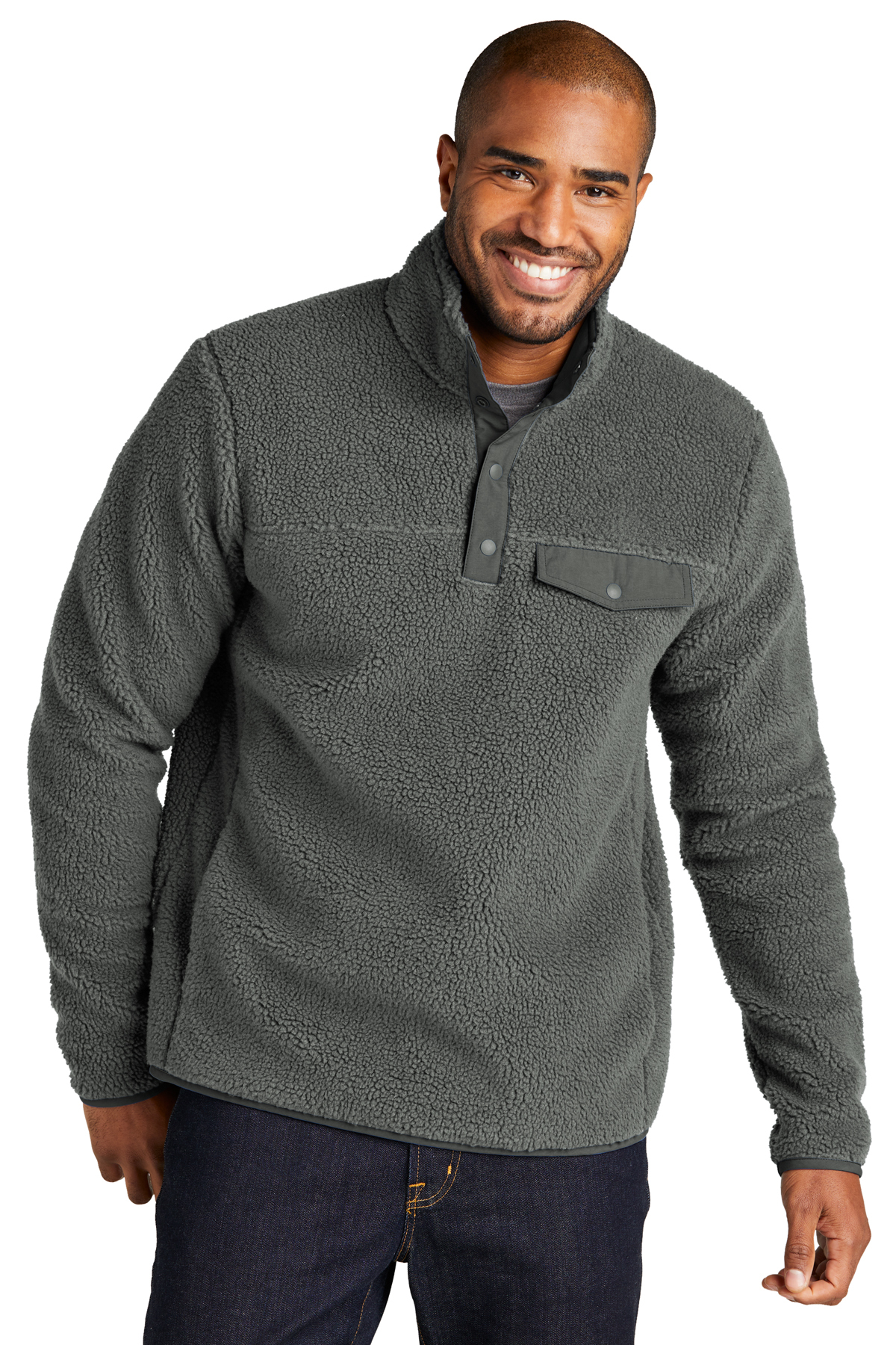 Port Authority Camp Fleece Snap Pullover | Product | SanMar