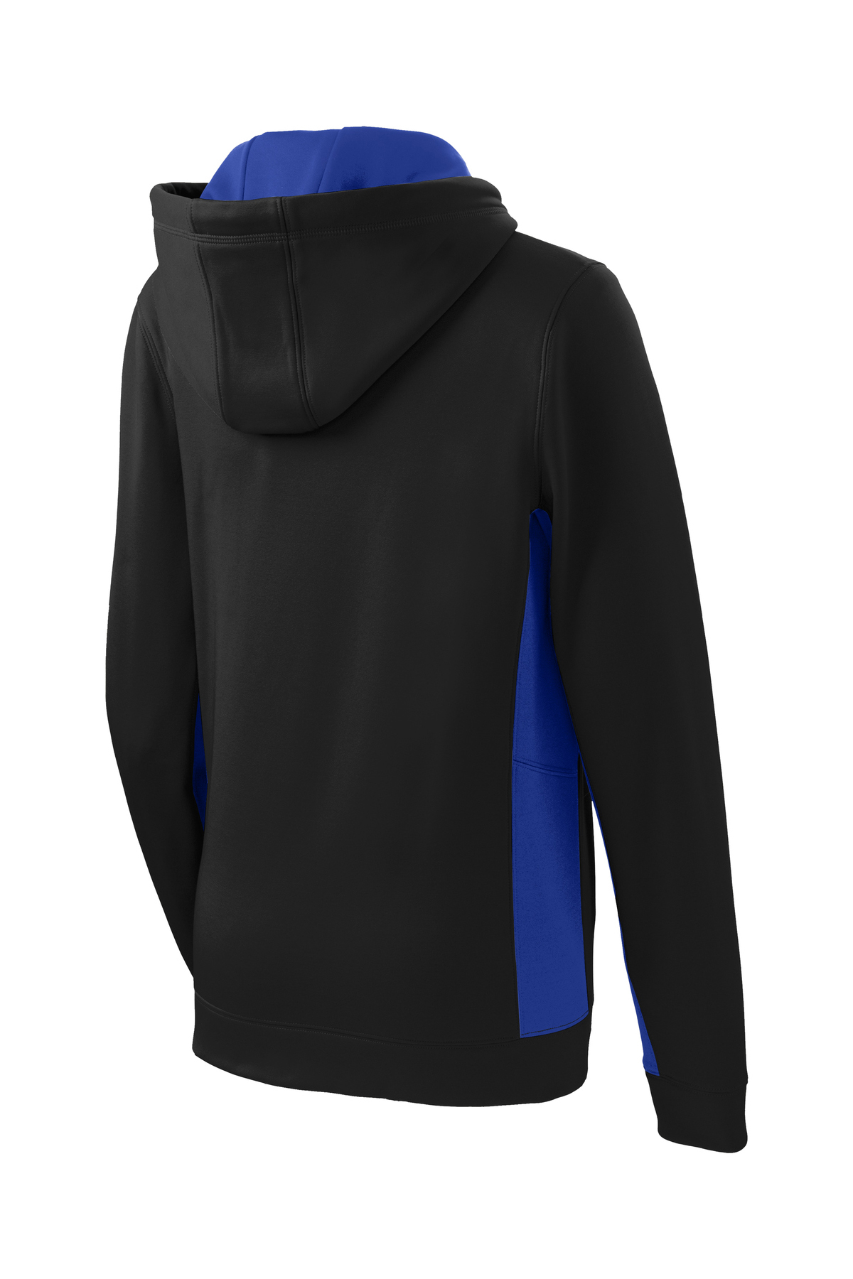 Sport-Tek Ladies Sport-Wick Fleece Colorblock Hooded Pullover | Product ...