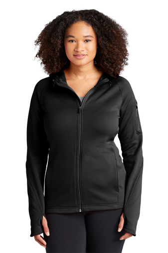 Sport-Tek Ladies Tech Fleece Full-Zip Hooded Jacket | Product | SanMar