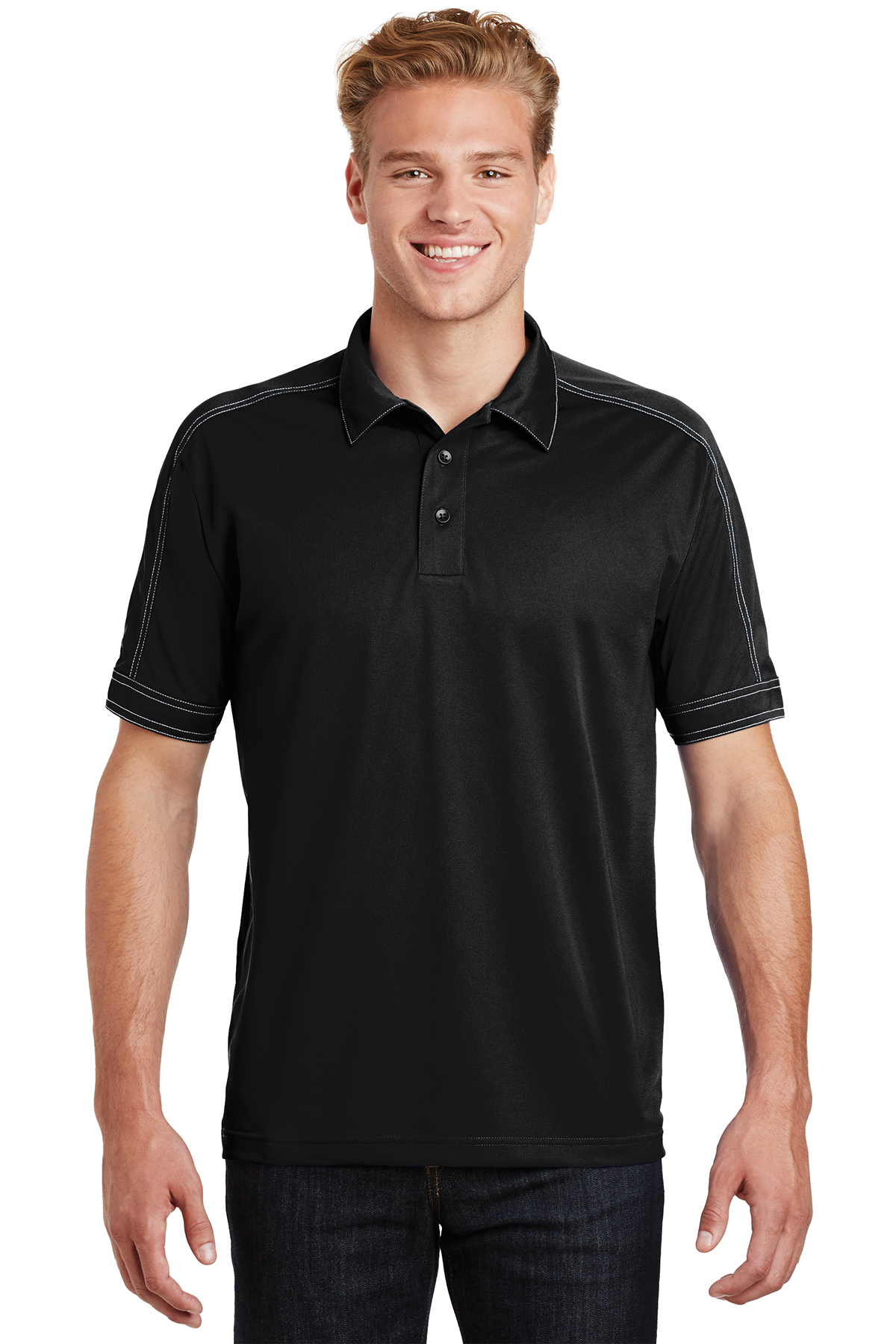Sport-Tek Contrast Stitch Micropique Sport-Wick Polo | Product | Sport-Tek