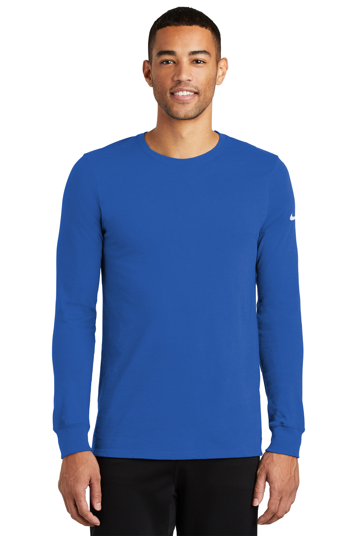 Nike Dri-FIT Cotton/Poly Long Sleeve Tee | Product | Company Casuals