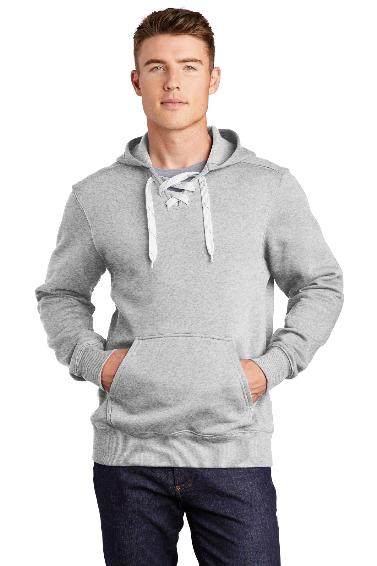 Sport-Tek ® Lace Up Pullover Hooded Sweatshirt | Product | SanMar