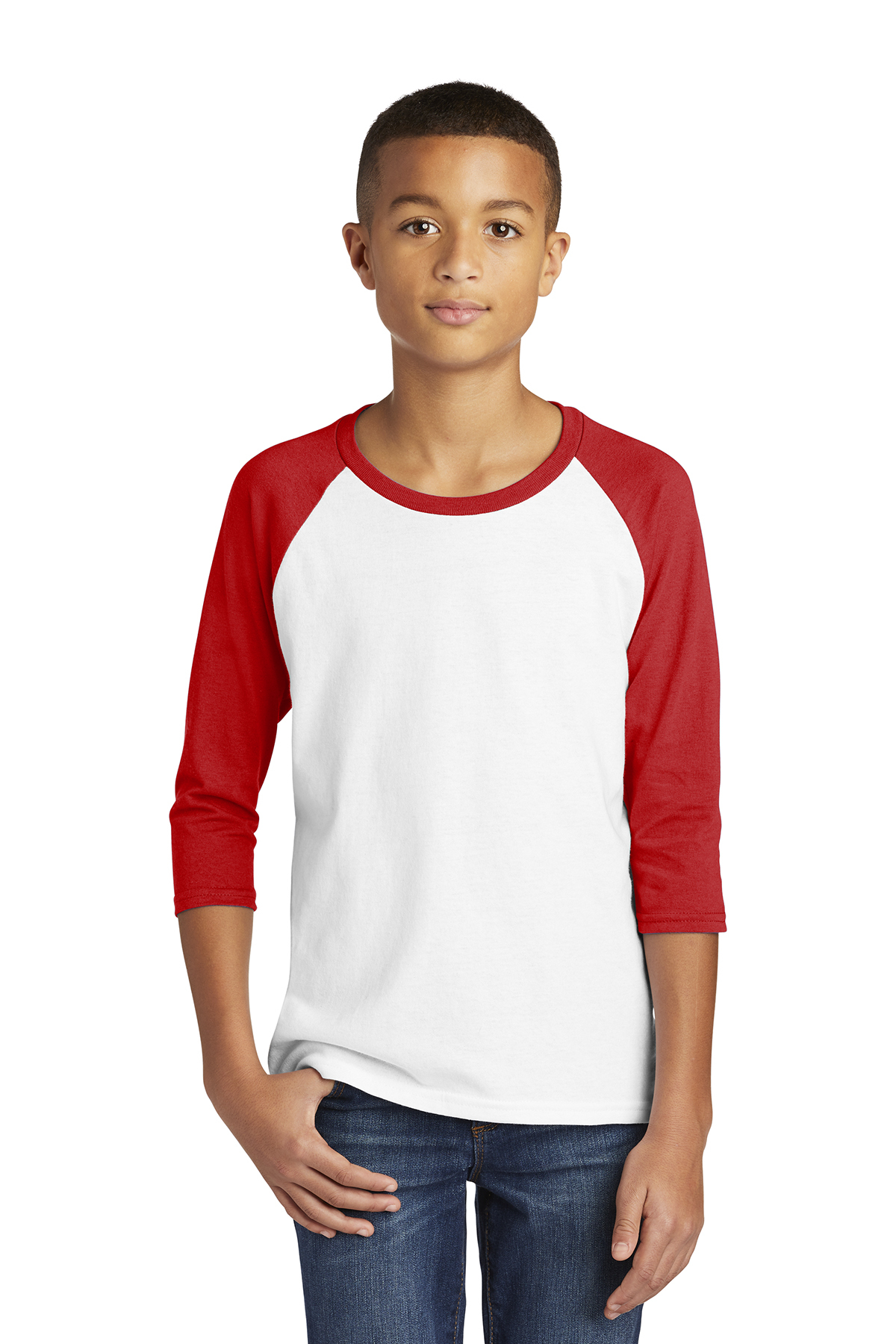 Gildan Heavy Cotton Youth 3/4-Sleeve Raglan T-Shirt | Product | SanMar