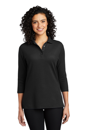 Port Authority Ladies Silk Touch™ 3/4-Sleeve Polo | Product | Port ...