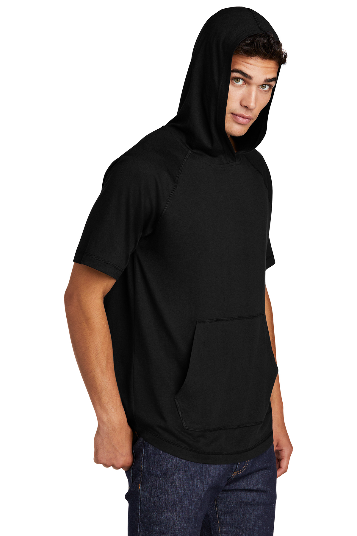 Sport-Tek PosiCharge Tri-Blend Wicking Short Sleeve Hoodie | Product ...