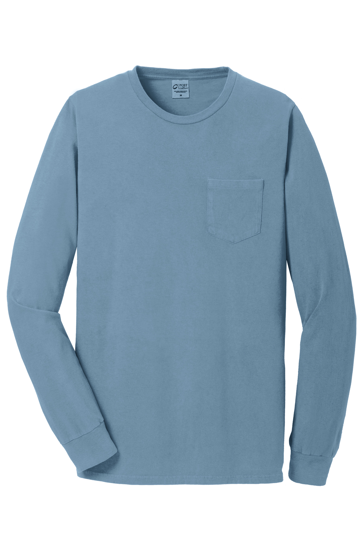 Port & Company Beach Wash Garment-Dyed Long Sleeve Pocket Tee | Product ...