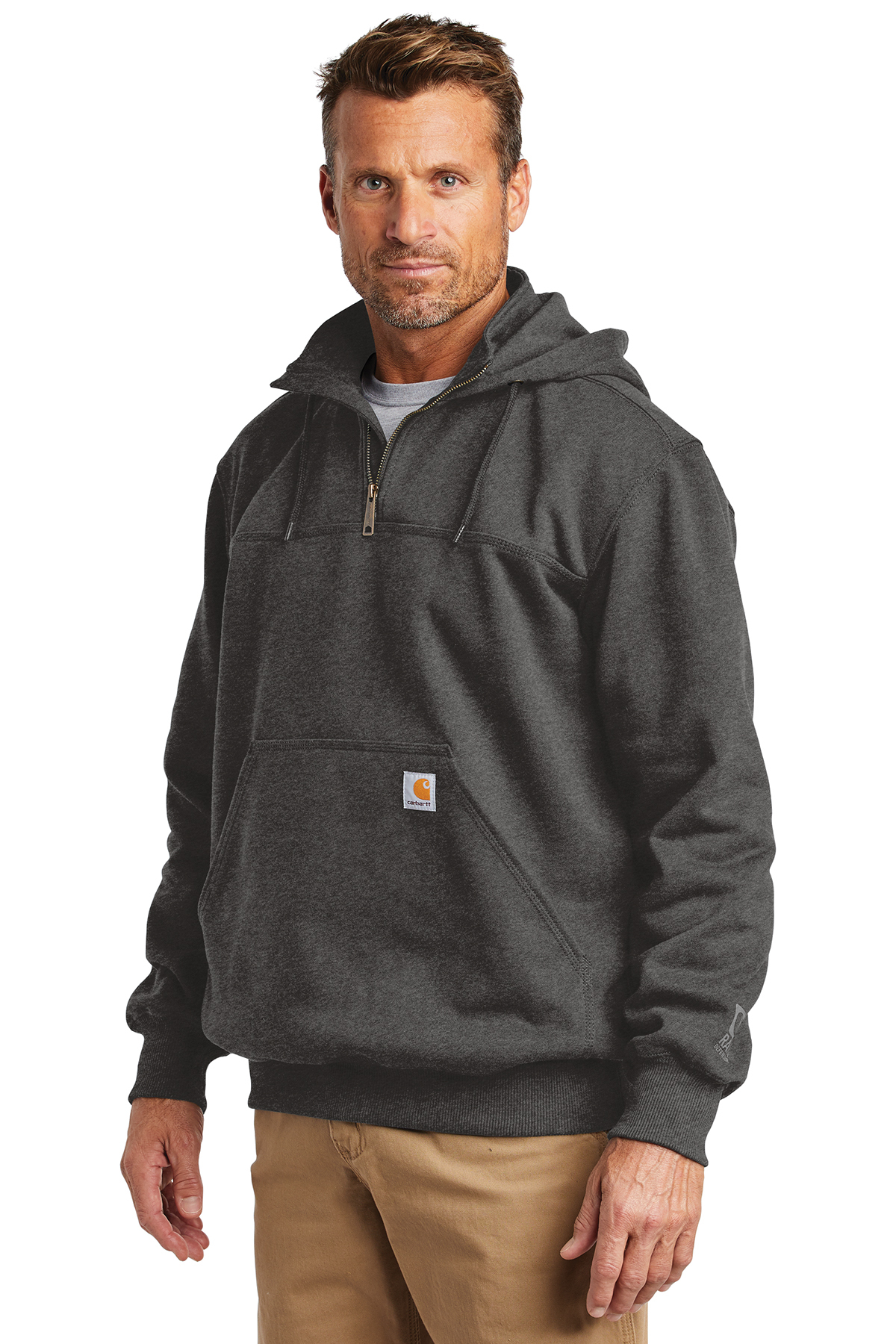 Download Carhartt ® Rain Defender ® Paxton Heavyweight Hooded Zip Mock Sweatshirt | Carhartt | Brands ...