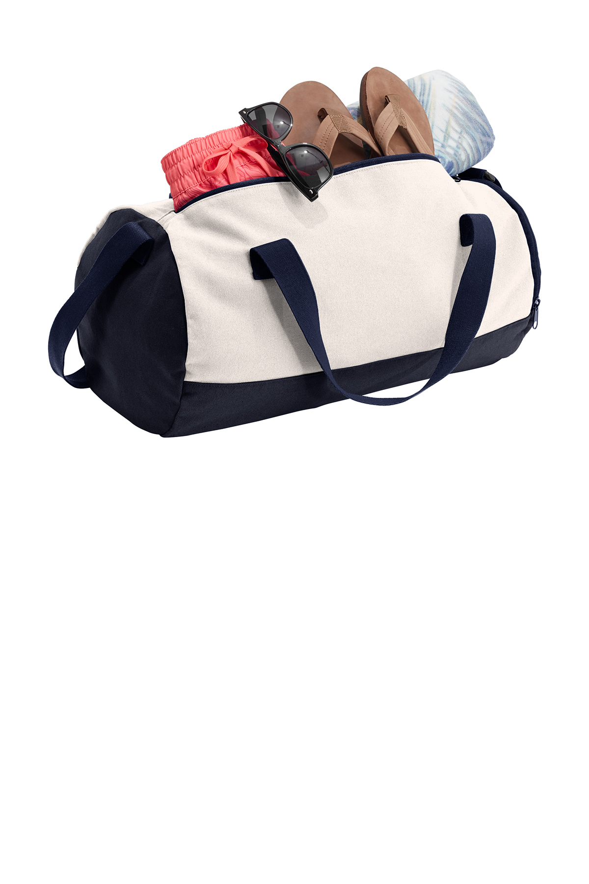 Barrel duffel bag canvas online