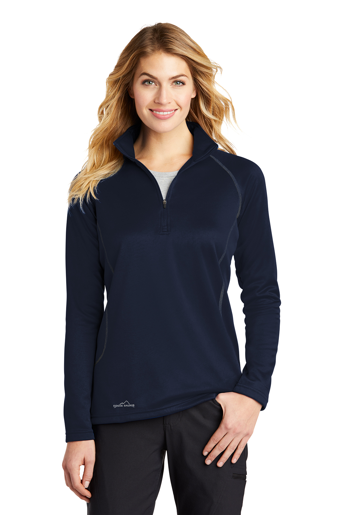 Eddie Bauer Ladies Smooth Fleece 1/2-Zip | Product | SanMar