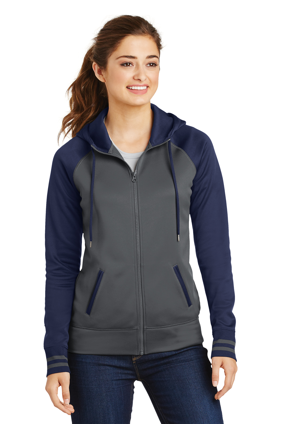 sport tek zip up hoodie