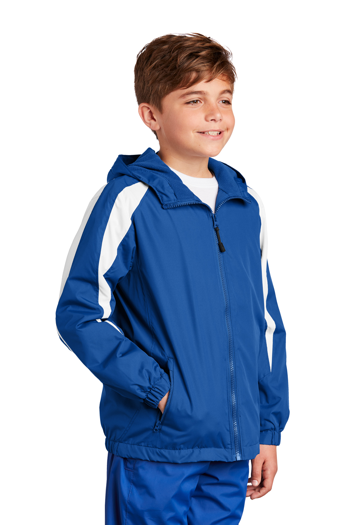 Sport-Tek Youth Fleece-Lined Colorblock Jacket | Product | SanMar