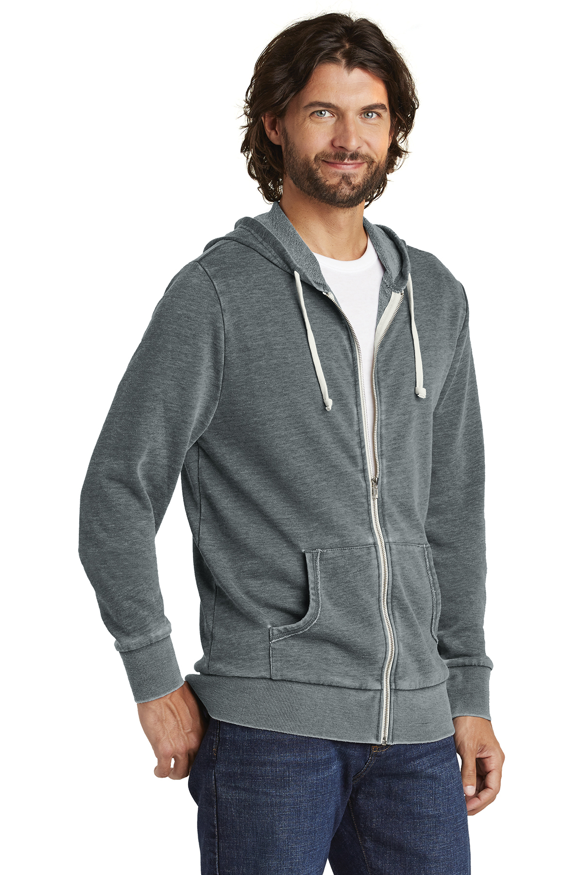 Alternative Burnout Laid-Back Zip Hoodie | Product | SanMar