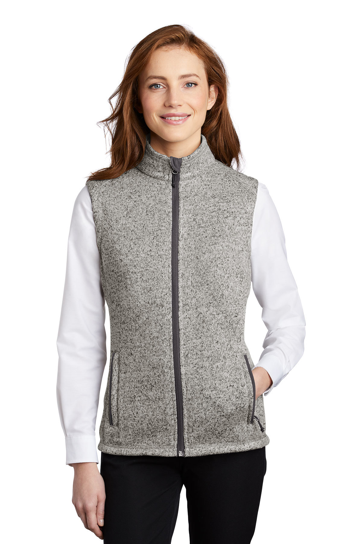 Port Authority Ladies Sweater Fleece Vest | Product | SanMar