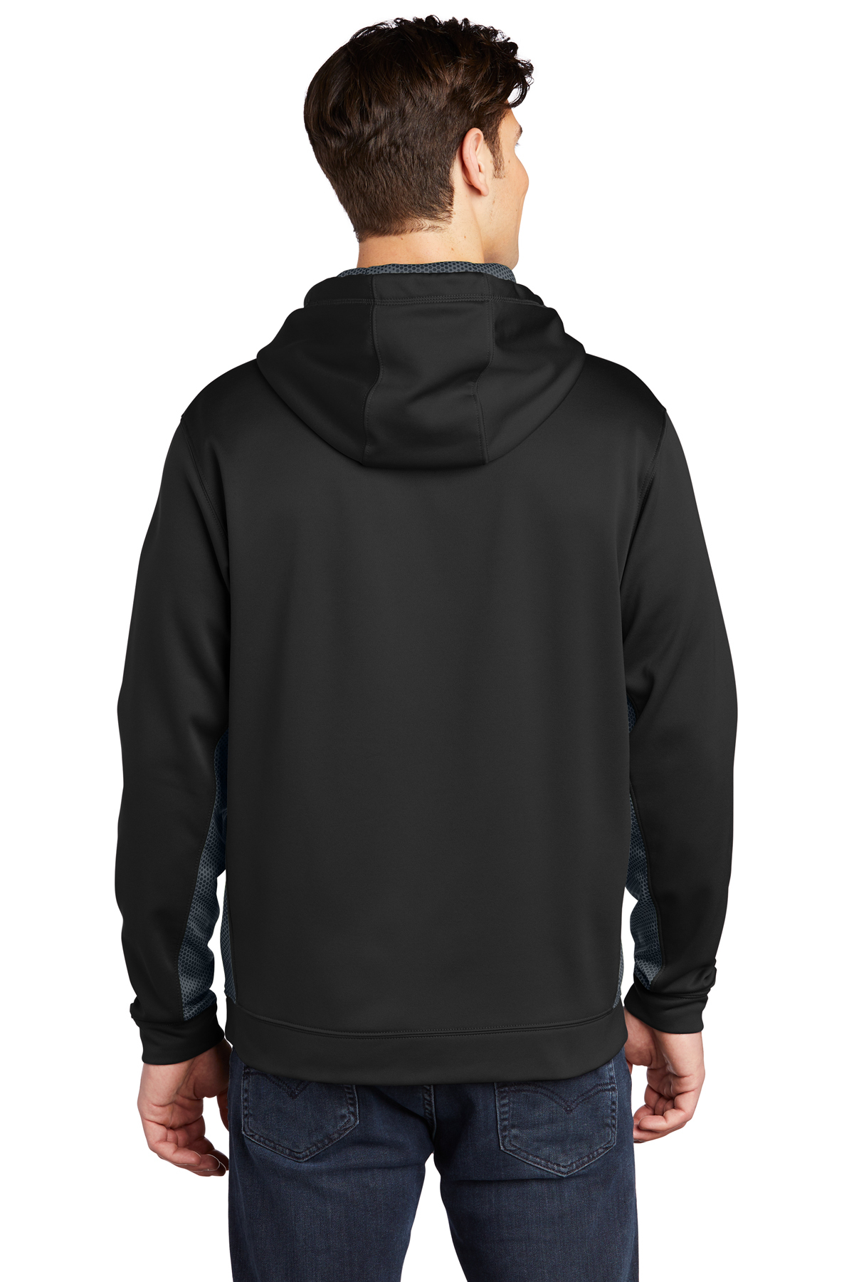 Sport-Tek ® Sport-Wick ® CamoHex Fleece Colorblock Hooded Pullover ...