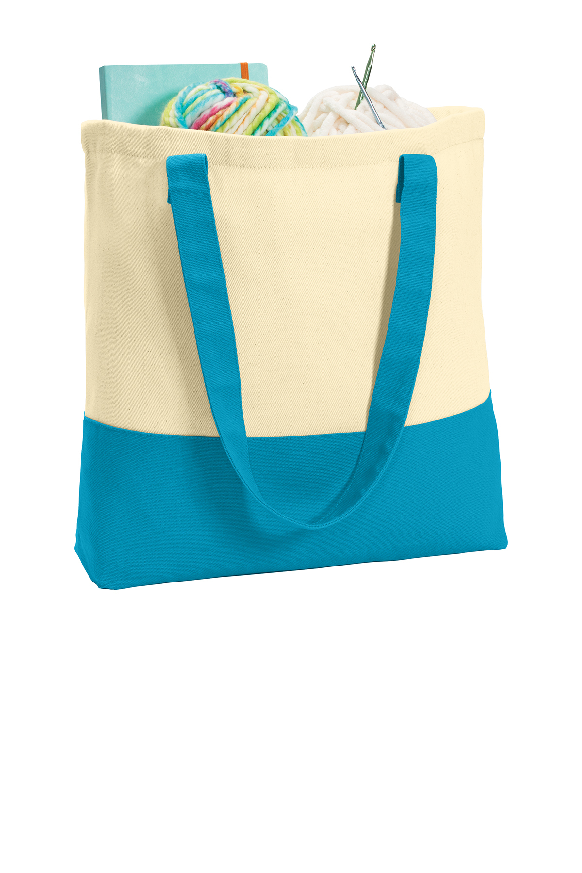 Port Authority Colorblock Cotton Tote | Product | SanMar