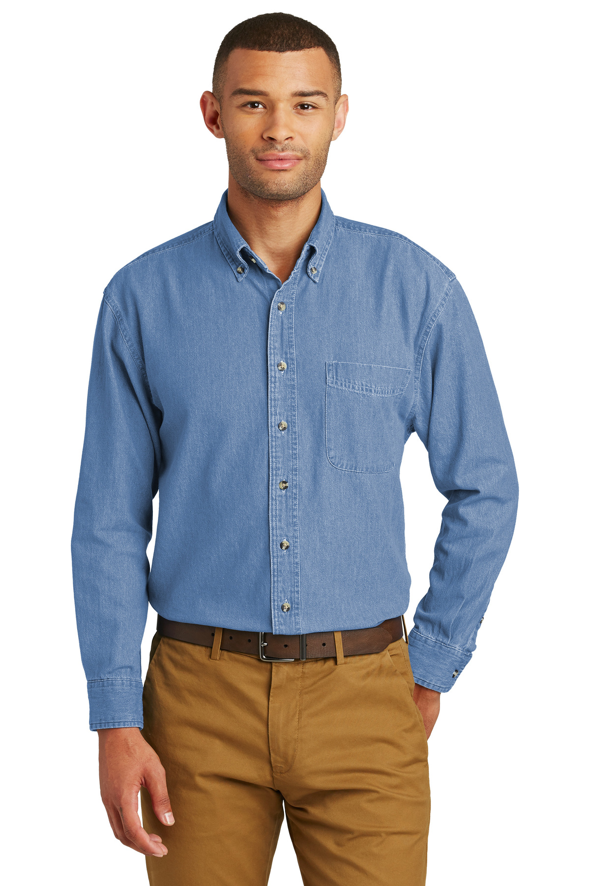 Long Sleeve Value Denim Shirt, Product