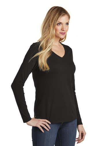 District Women’s Very Important Tee Long Sleeve V-Neck | Product | SanMar