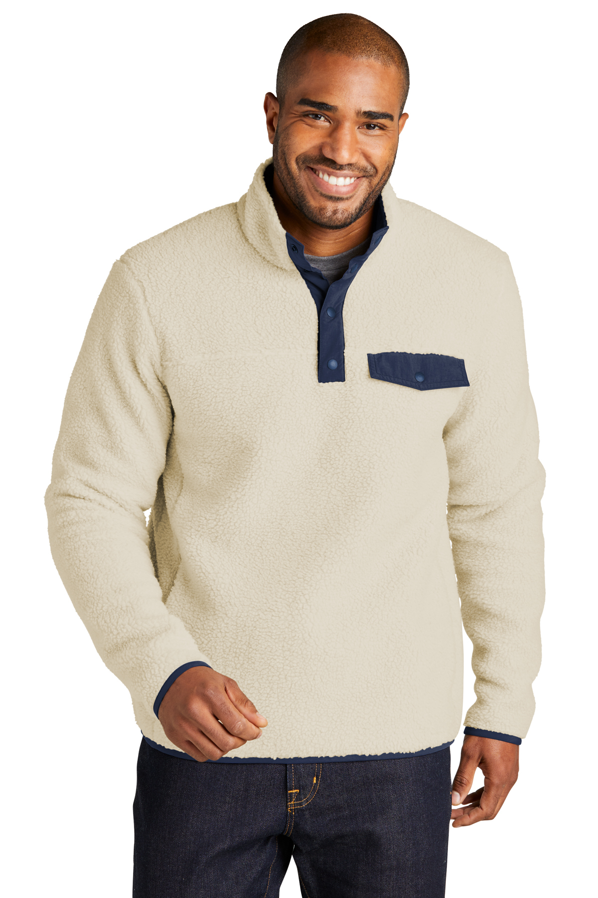 Port Authority Camp Fleece Snap Pullover, Product