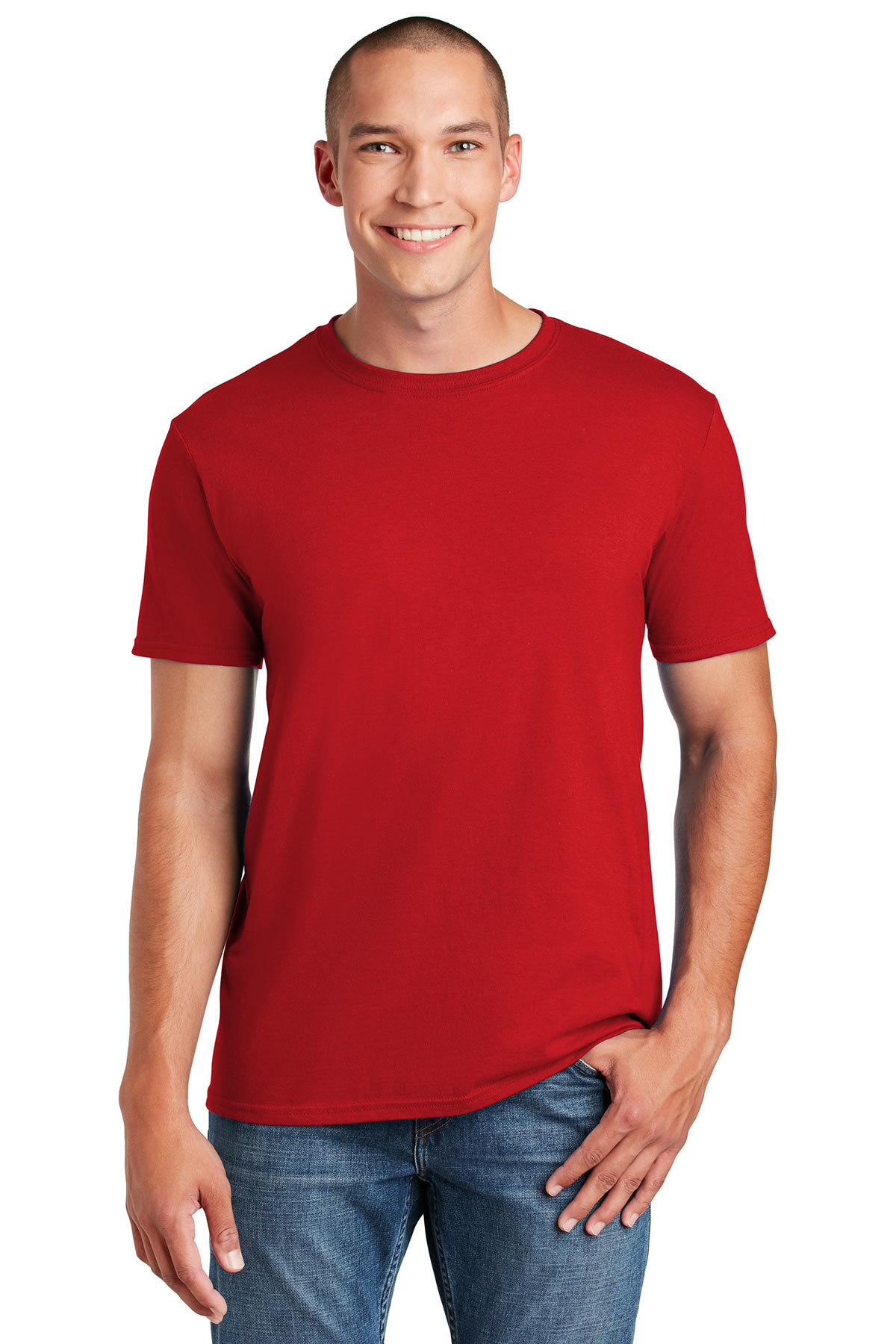 gildan cherry red t shirt