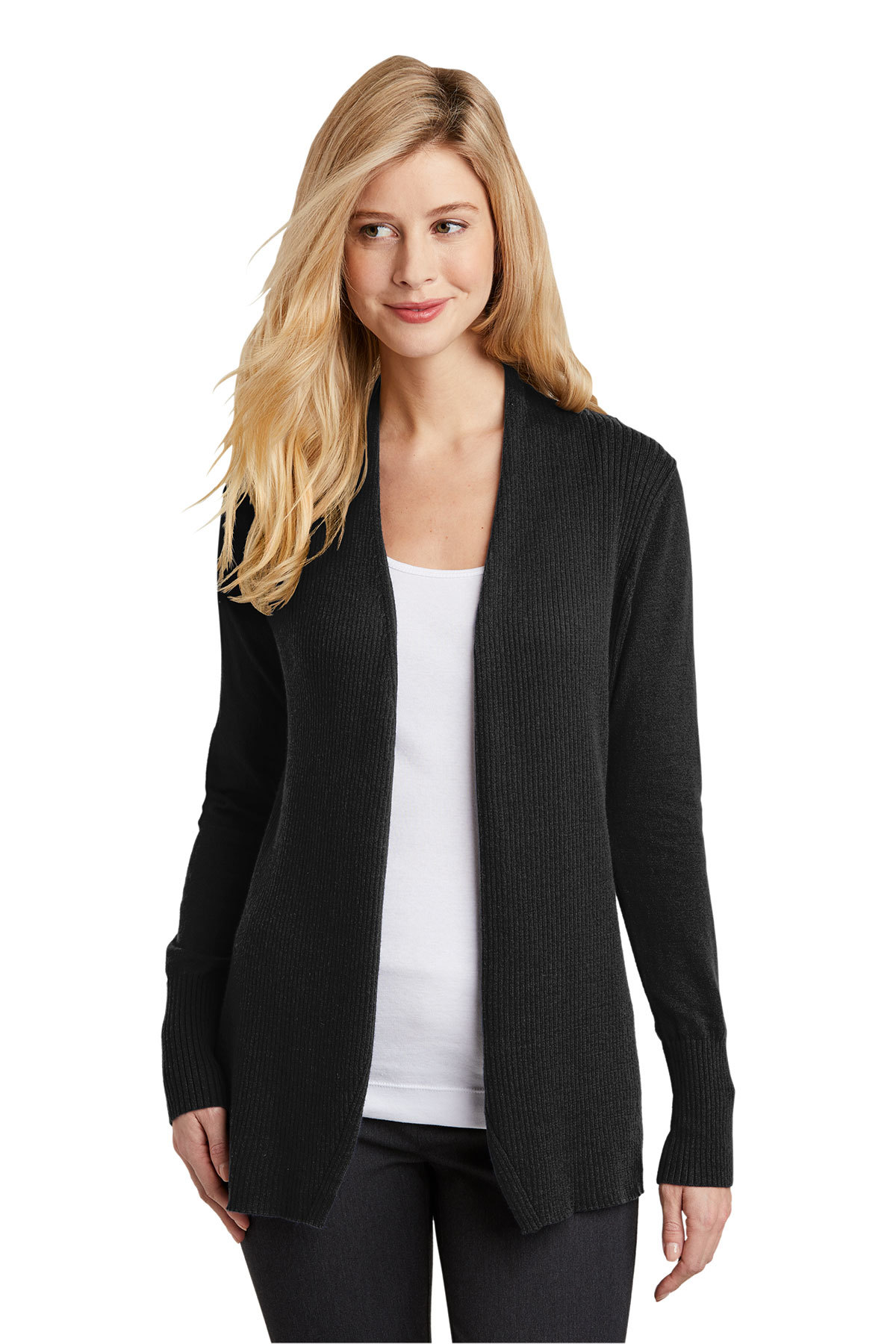 Port Authority Ladies Open Front Cardigan Sweater | Product | Port Authority