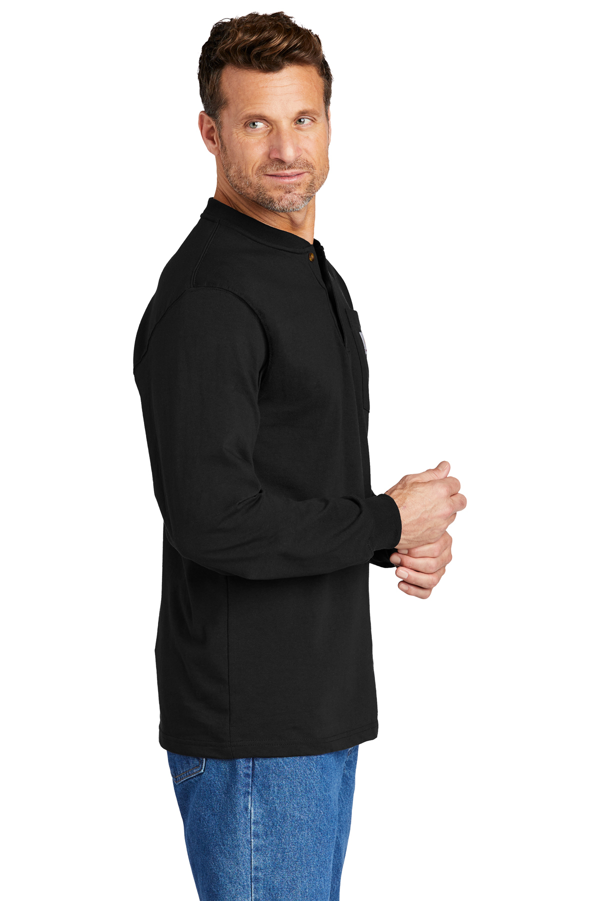 Carhartt Long SanMar Henley Sleeve T-Shirt | Product |