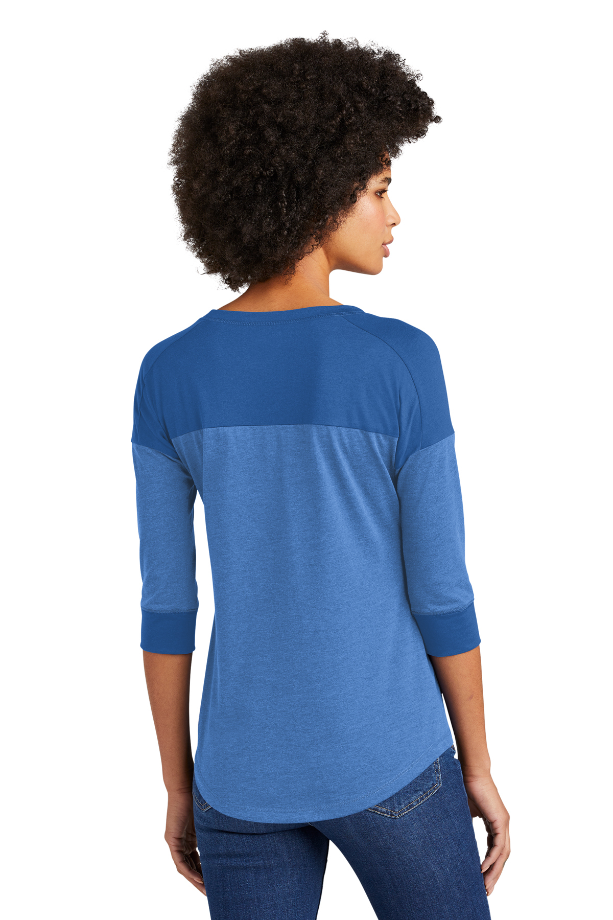 New Era® Ladies Heritage Blend 3/4-Sleeve Baseball Raglan Tee | Product ...