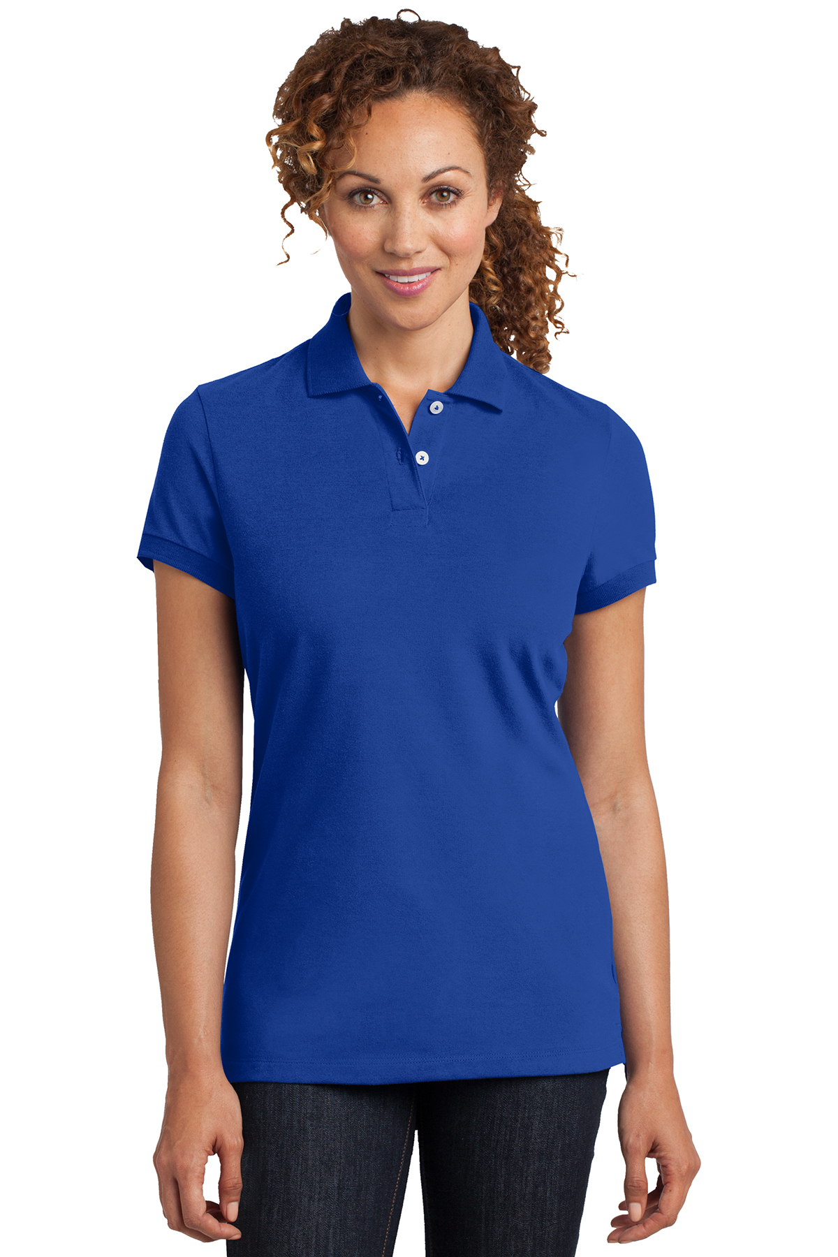 District Made Ladies Stretch Pique Polo | Product | SanMar