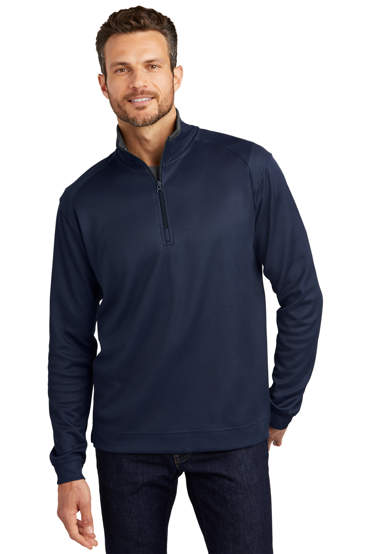 Port Authority Vertical Texture 1/4-Zip Pullover | Product | Port Authority