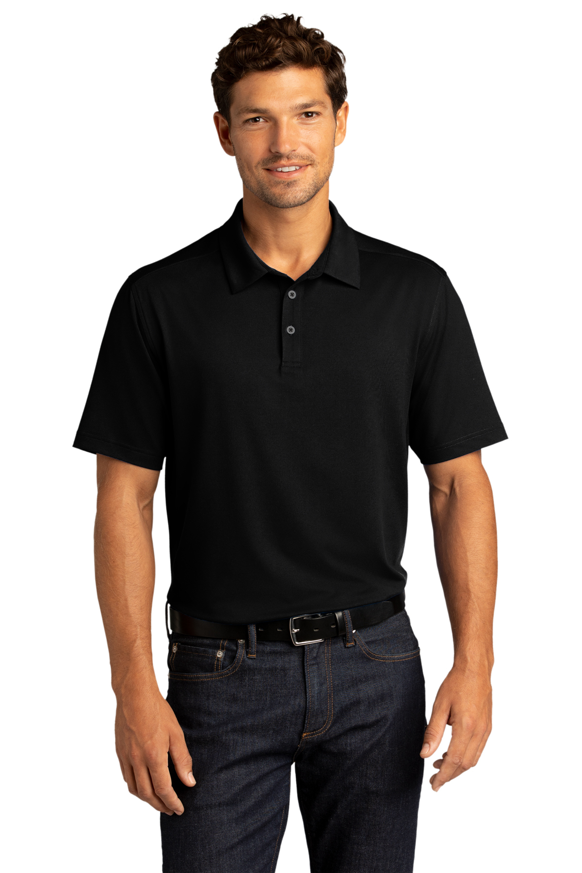 Stretch polo shirt clearance