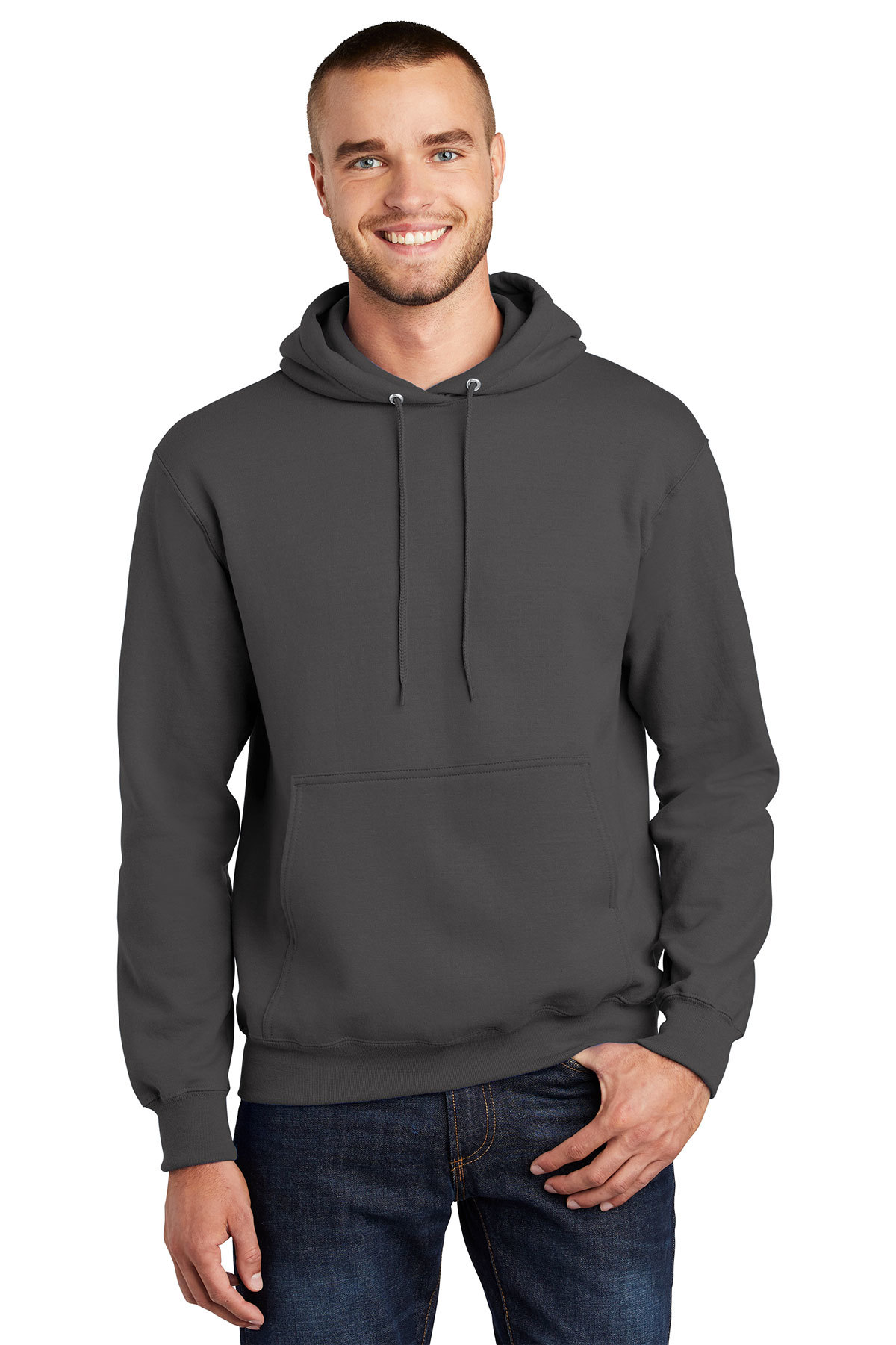 Port & Company® Tall Essential Fleece Pullover Hooded Sweatshirt ...