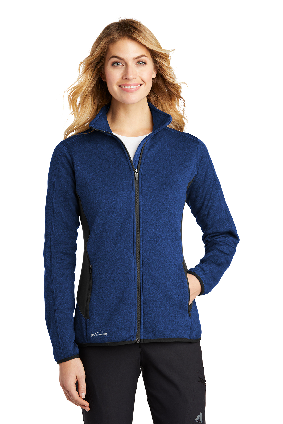 Eddie Bauer Ladies Full-Zip Heather Stretch Fleece Jacket | Product ...