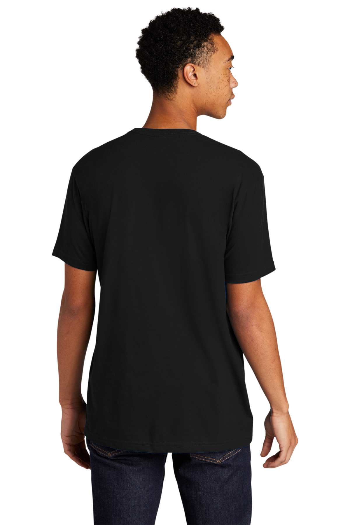 Next Level Apparel Unisex Sueded Crew Neck T-Shirt Colour: Black, Size