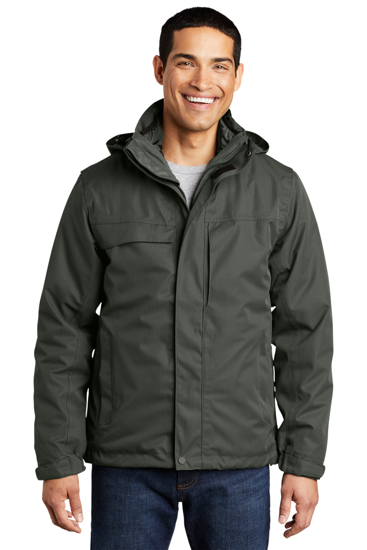 Port Authority Herringbone 3-in-1 Parka | Product | Company Casuals