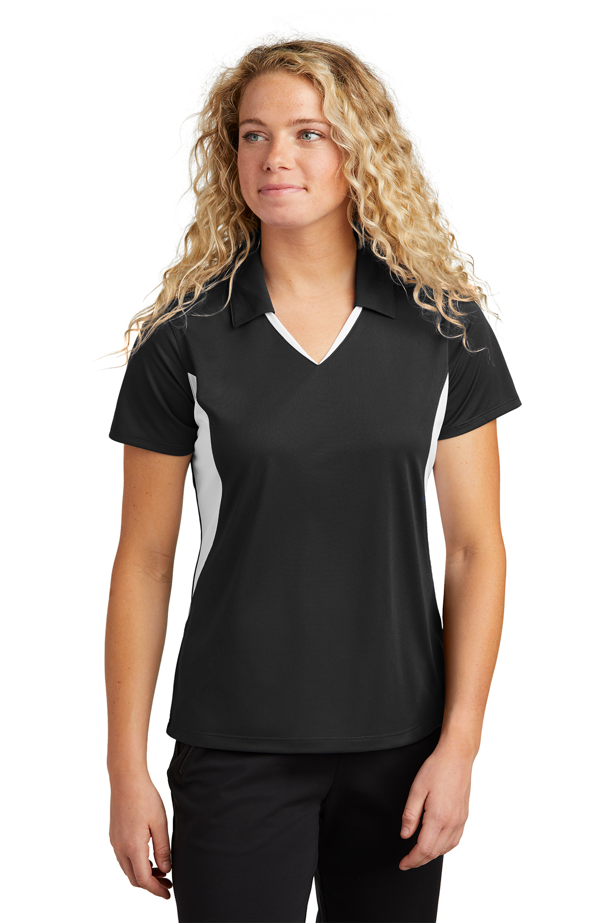 Sport-Tek Ladies Side Blocked Micropique Sport-Wick Polo | Product | SanMar