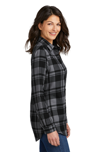 Port Authority Ladies Plaid Flannel Tunic | Product | SanMar