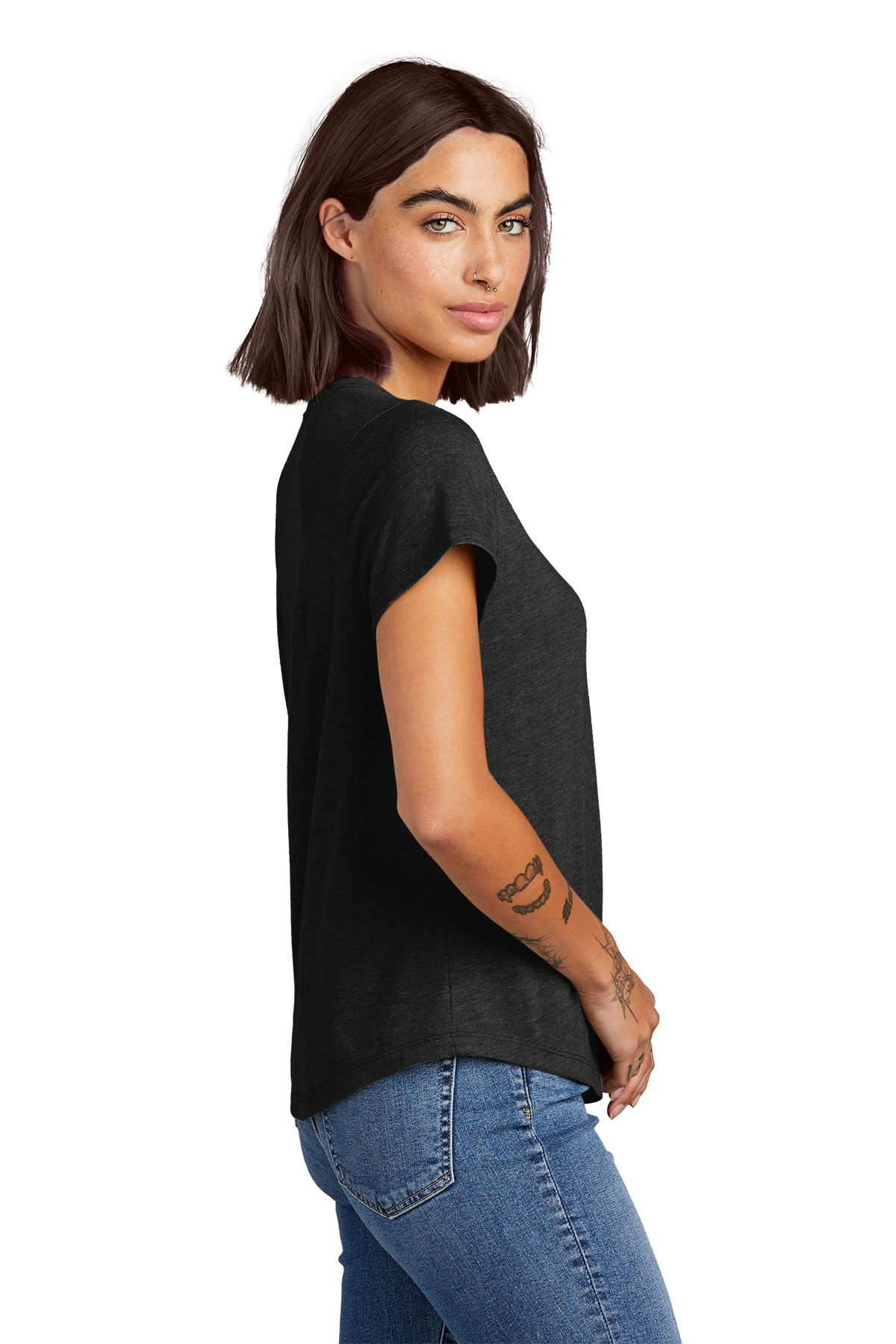 Allmade Women’s Relaxed Tri-Blend Scoop Neck Tee | Product | SanMar