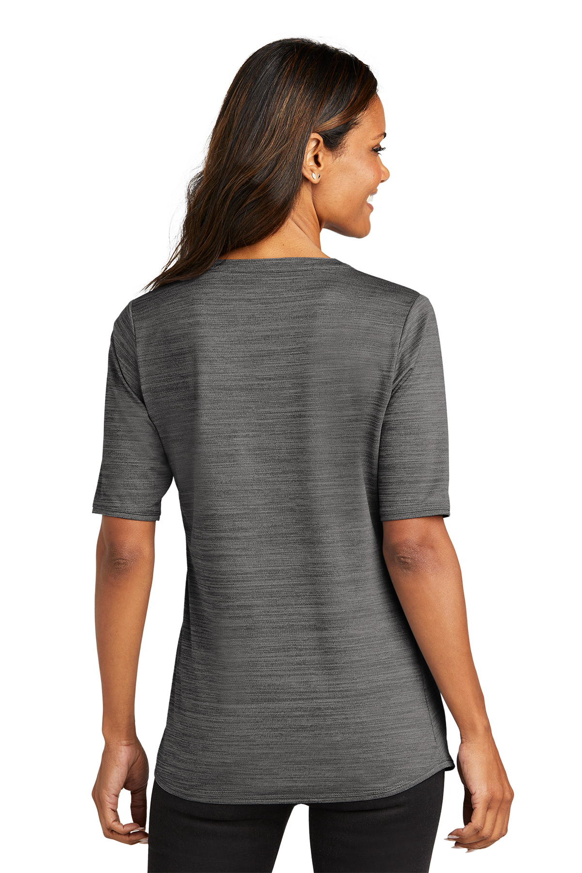 Port Authority Women's Stretch Heather Open Neck Top | Product | Port  Authority